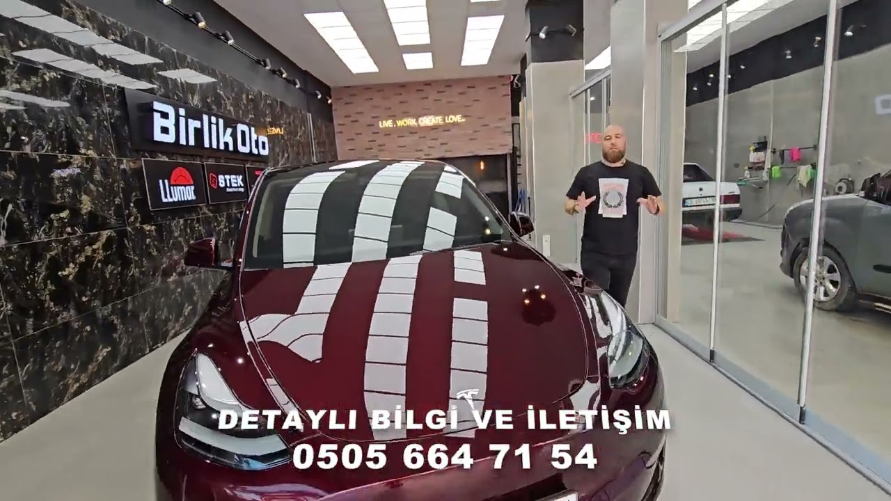 0 km Tesla // Komple Stek Dynoshield %100 PPF Boya Koruma Filmi LLlumar Cam Filmi iç Ekran Koruma