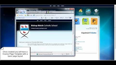 Creating a course on the VLE
