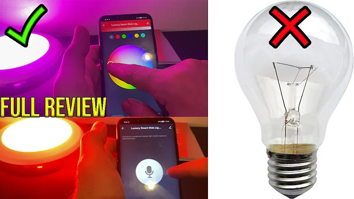 LUMARY Smart Disk Lights Review -  Never Ending Color Options For Your Rooms