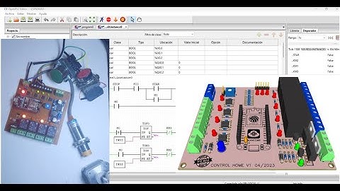 PCL con ESP8266 programación con ladder y prueba, OpenPLC