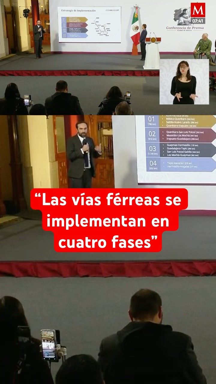 Andrés Lajous anuncia construcción de vías férreas para el primer trimestre de 2025 #shorts
