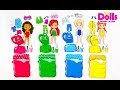 🎈👗🍕PAPER DOLLS PAJAMA PARTY DRAWING CLOTHES & PLAYING WITH DOLLS GAMES FOR KIDS