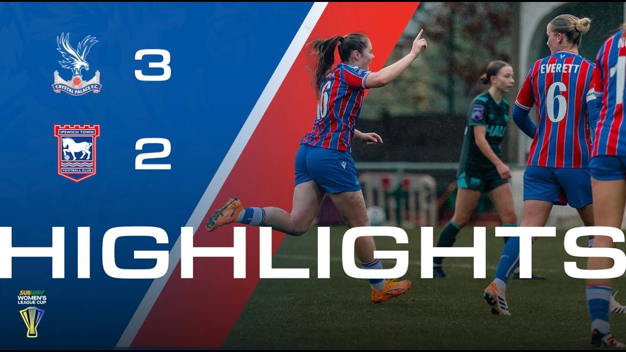 FIRST HOME WIN 🔥 | Women's Highlights | Palace 3-2 Ipswich Town