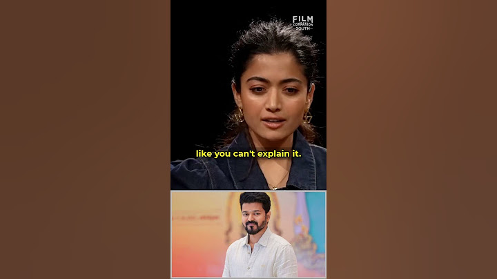 தளபதி விஜய் பற்றி ராஷ்மிகா மந்தனா 🤩 | #ஷார்ட்ஸ்