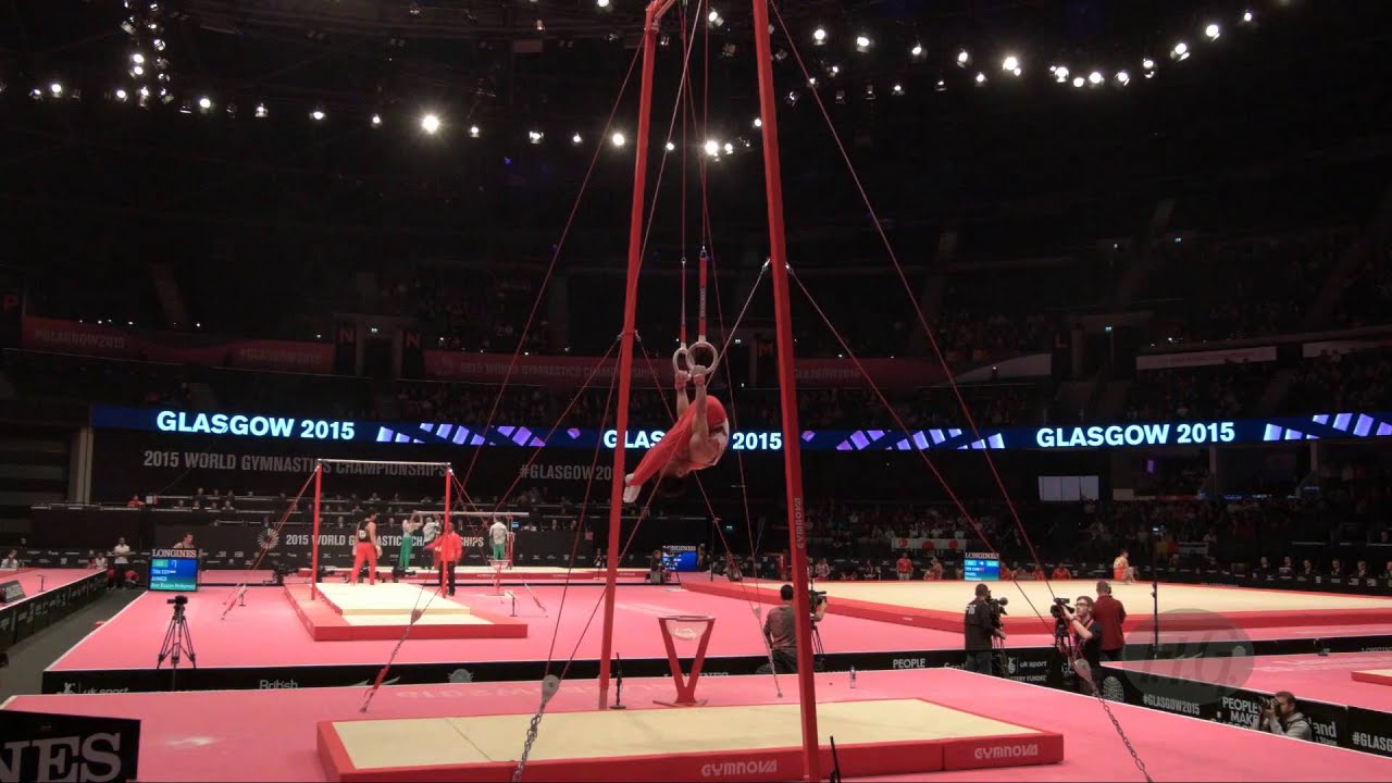 体操競技つり輪　補助ドリームマシ十字懸垂　上水平 体操競技つり輪 補助ドリームマシ十字懸垂 上水平