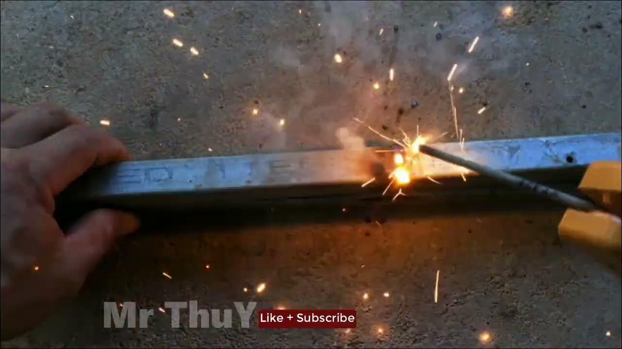 How to make square tubing miter joint Welding Steel tube corner joint