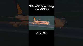 Beautiful A380 landing!  #aviation #viral #xplane11