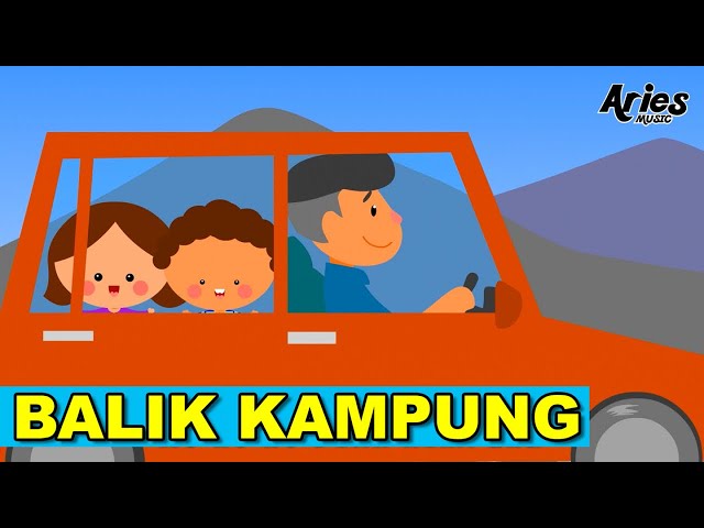 Alif & Mimi - Balik Kampung (Animasi 2D) lagu kanak kanak class=