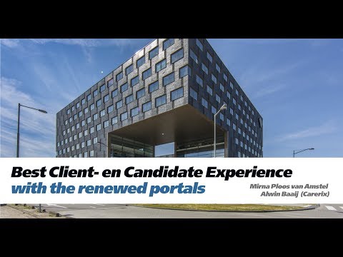 Webinar: Best Client- en Candidate Experience  with the renewed portals (English)