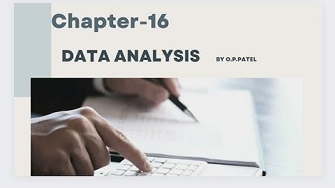 CLASS-10TH-MATHS CHAPTER-16 DATA ANALYSIS Part-1
