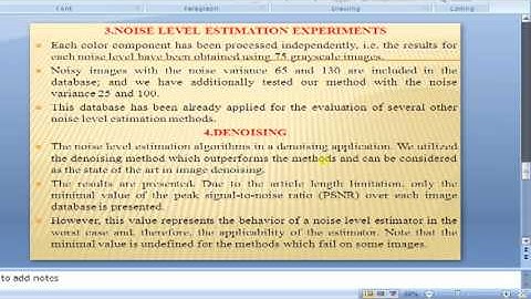 IEEE 2013 MATLAB full document Image Noise Level Estimation by Principal Component Analysis