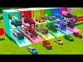 TRANSPORTING FIRE ENGINE, POLICE CARS, EXCAVATOR, TANK TRUCK TO GARAGE - FS22