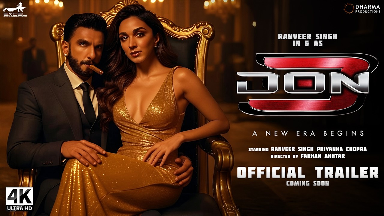 DON 3 - Trailer | Ranveer Singh | Shahrukh Khan | Kiara Advani | Priyanka Chopra | Farhan Akhtar