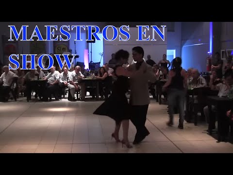 Tango baile exhibición, maestros Gabriel Angio, Natalia Games, Si Tango San Isidro, Buenos Aires