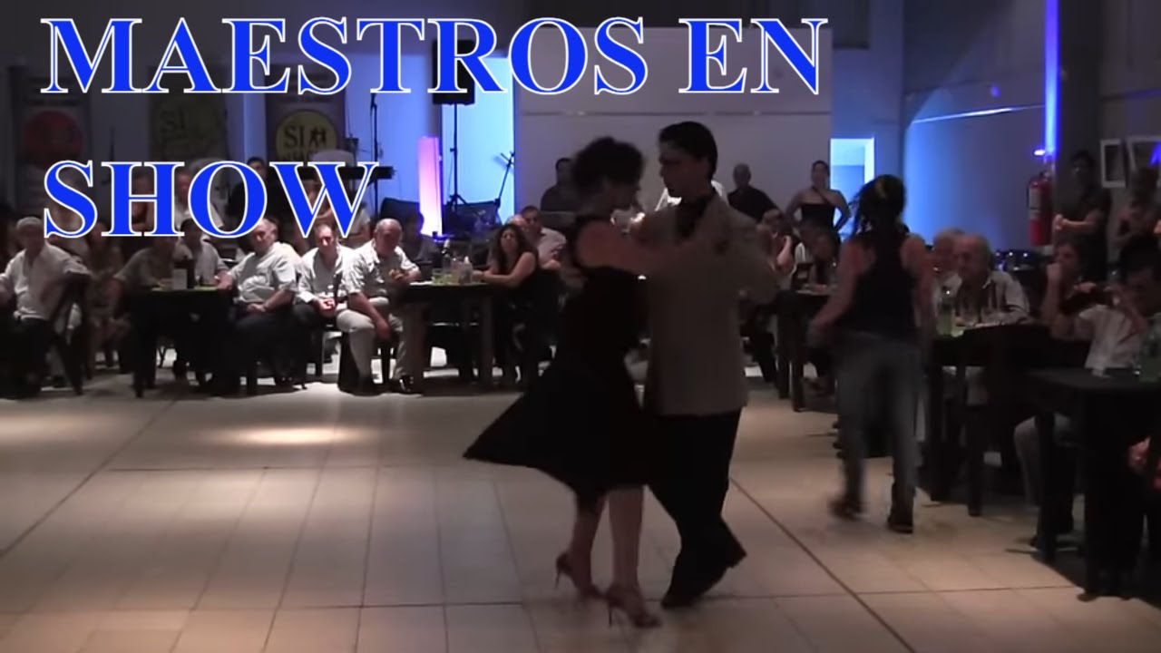 Tango baile exhibición, maestros Gabriel Angio, Natalia Games, Si Tango San Isidro, Buenos Aires