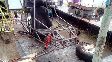 homemade buggy 350cc part 4 ( front suspension )