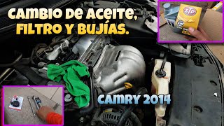 Oil change, oil filter and spark plugs for a 2014 CAMRY: Here's how to do it