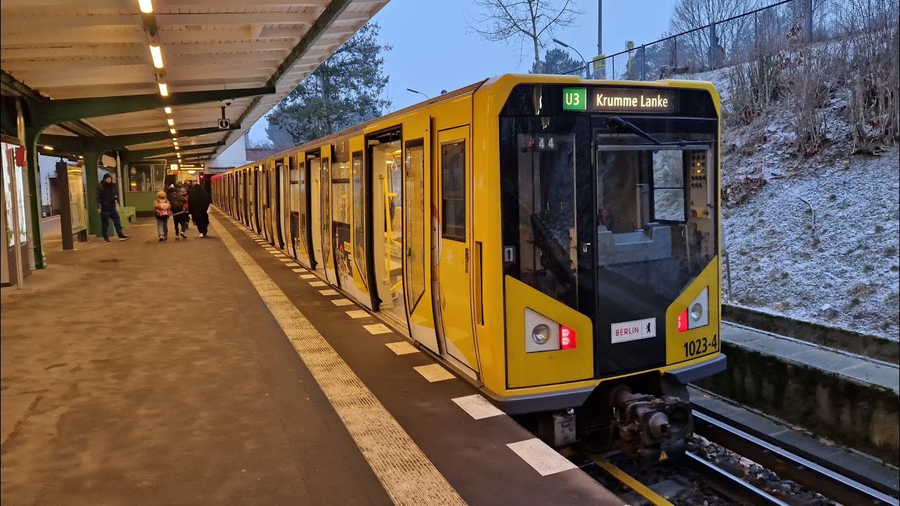 U-Bahn Berlin | Mitfahrt in der kompletten U3 von Krumme Lanke bis Warschauer Straße im HK06 1023-4