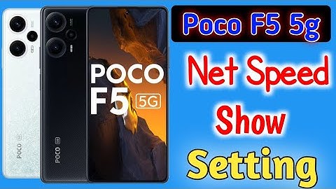 Poco F5 5g Net Speed Show Setting/How to enable network speed notification in poco f5 5g