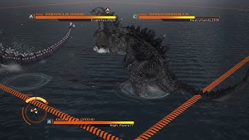GODZILLA PS4: Godzilla 2014 vs SpaceGodzilla vs Godzilla 2014