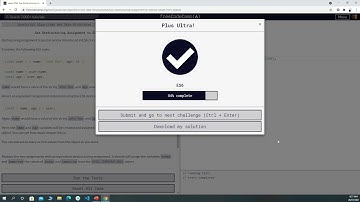 FreeCodeCamp ES6:  Use Destructuring Assignment to Extract Values from Objects 11/31