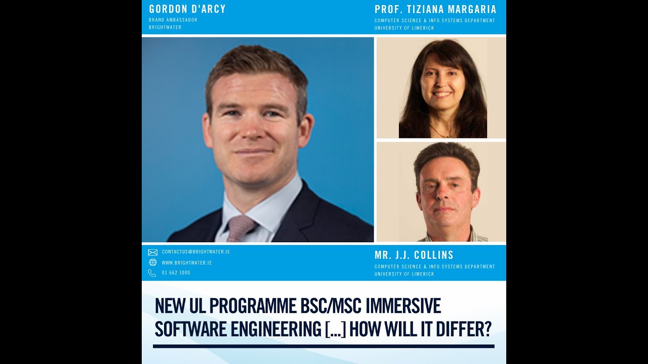 NEW UL Programme BSc/MSc Immersive Software Engineering [...] how will ...