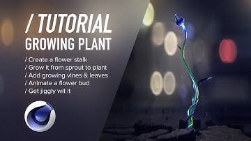 C4D TUTORIAL | Growing Plant  [Cinema 4D]
