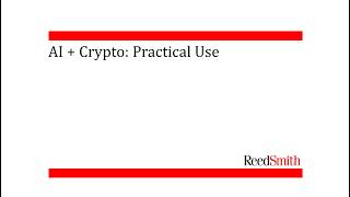AI + Crypto: Practical Use