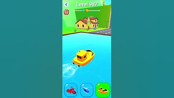 Shape-shifting Android Walkthrough iOS#game | short video / More Gaming level 987# helicopter racing