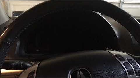 Oil light reset on 2004-2005 TSX