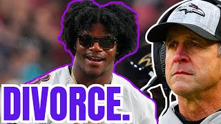 Lamar Jackson, Ravens DESTINED for DIVORCE after SCATHING REPORT Emerges! Harbaugh SCRAMBLES!