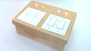 DIY Kid's Toy LED Light Switch Box