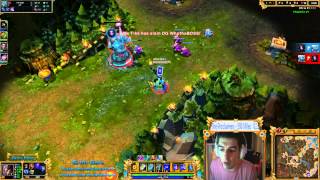 (Short) LoL Stream Highlight | WTF! Flashed Killed The Turret | Gross Gore | League of Legends