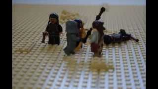 LEGO Star Wars The Force Awakens: Rey vs Tasu Leech Gang (stop animation)