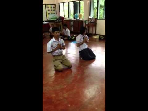 ฝึกมารยาทไทย โรงเรียนบ้านโคนพิทยา