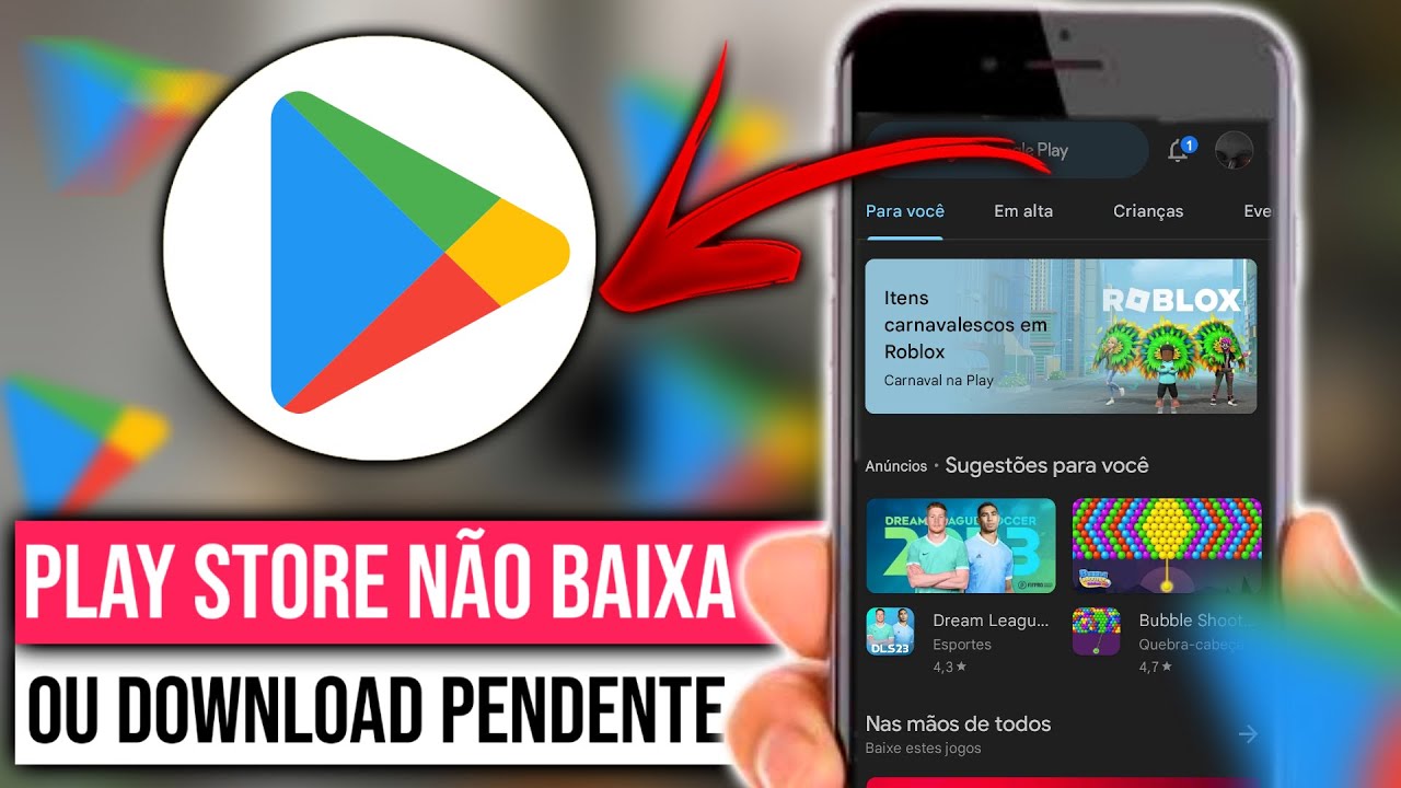 PLAY STORE NÃO BAIXA NADA? (DOWNLOADO PENDENTE) Como resolver