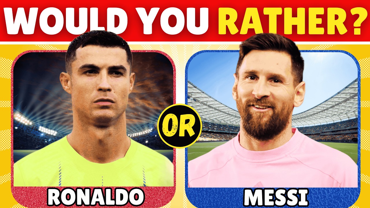 Would You Rather Football Edition ⚽ | 50 Questions with Messi vs Ronaldo & Legends