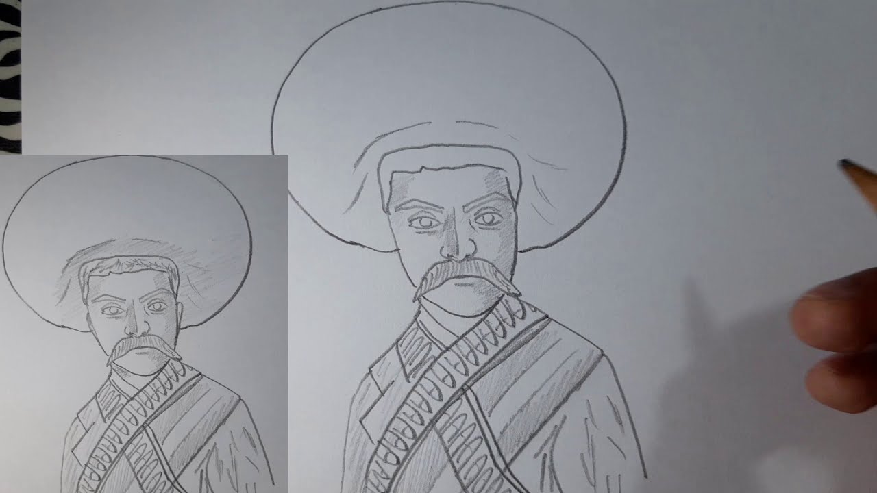 Cómo dibujar a EMILIANO ZAPATA? versión #2| - thptnganamst.edu.vn