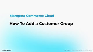 How to add Customer Groups