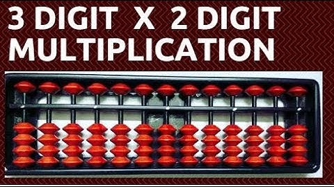 3 Digit x 2 Digit Multiplication Abacus | Abacus method of Multiplication |How to multiply in abacus