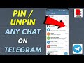 How to Pin / Unpin Any Chat on Telegram Messenger