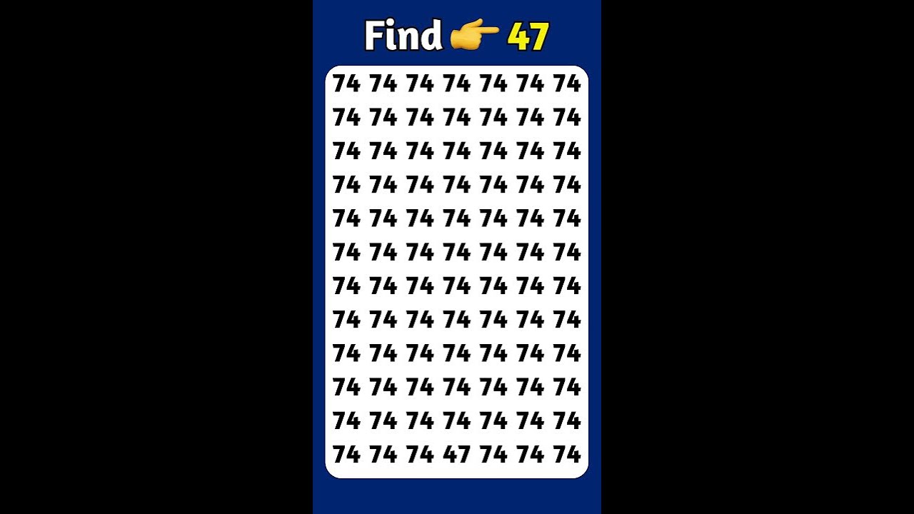 99% Fail This Puzzle | Find 67 Fast Visual Brain 