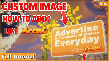 How To Add Custom Image plugin Like Firemc Minecraft Server | Minecraft Custom Image plugin Tutorial