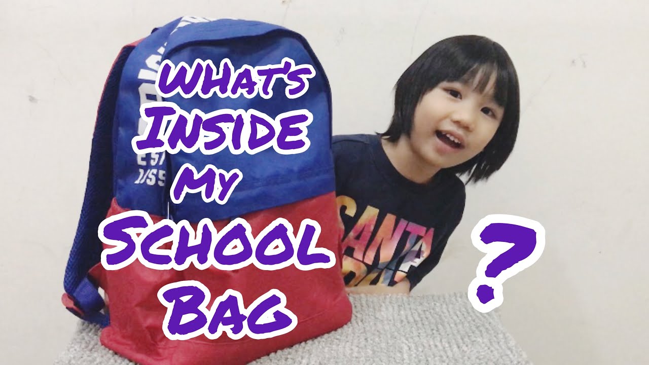 What’s in my school bag YouTube