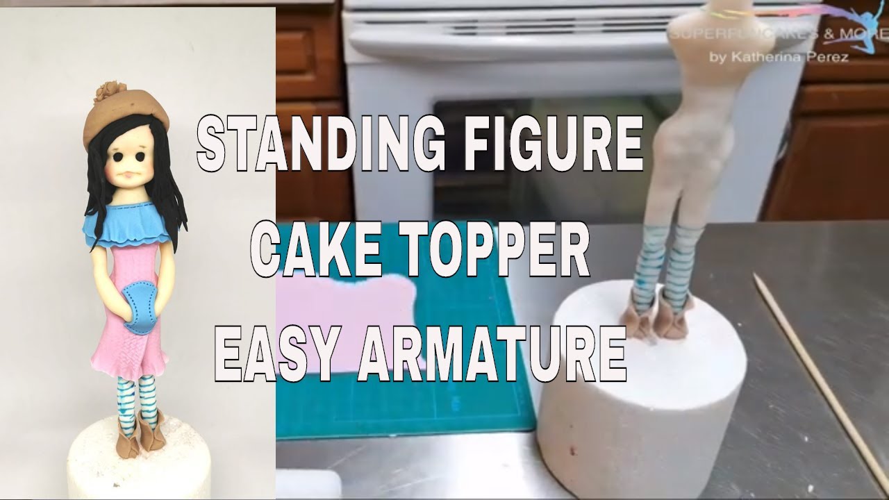 Standing Figure Cake Topper Fondant