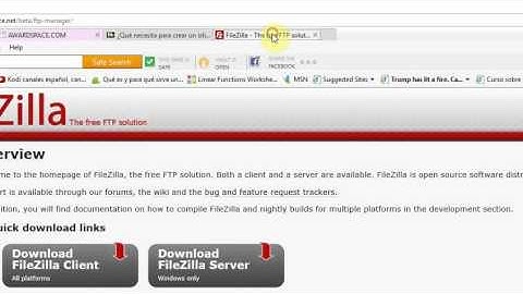 Explicación breve sobre configurar AwardSpace Hosting y Filezilla