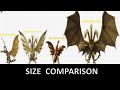 11 Largest Ghidorah Versions ll  Compared