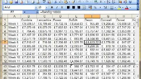 AM 4122 Split a window Microsoft Excel 2003