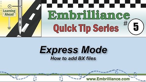 Embrilliance Quick Tip #5 - How to Install BX fonts