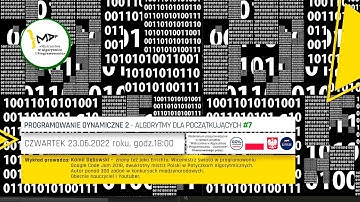 [LIVE] #7 - Programowanie dynamiczne 2 - Algorytmy dla początkujących
